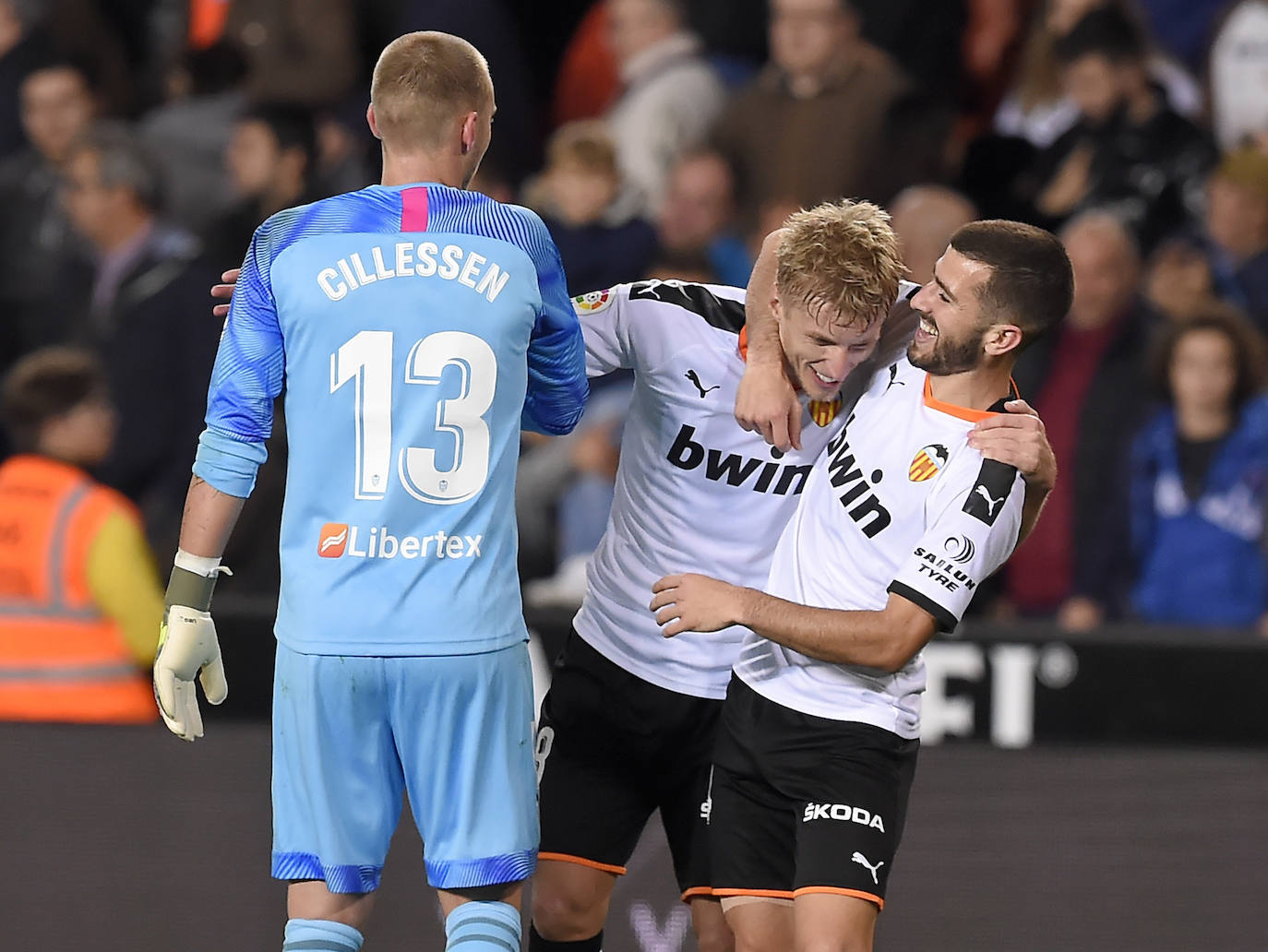 El Valencia-Villarreal, en imágenes