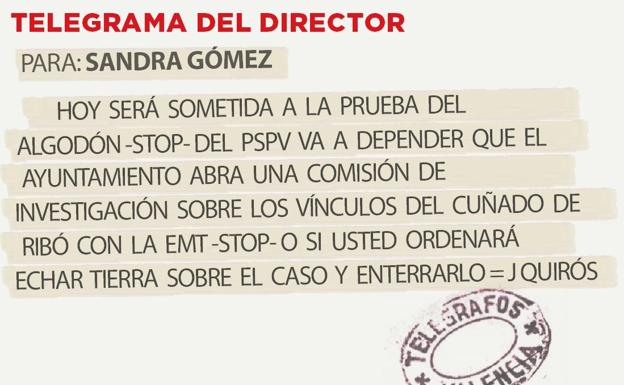 Telegrama para Sandra Gómez