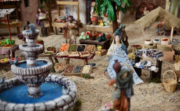 Los vendedores del Mercado Central estrenan su belén