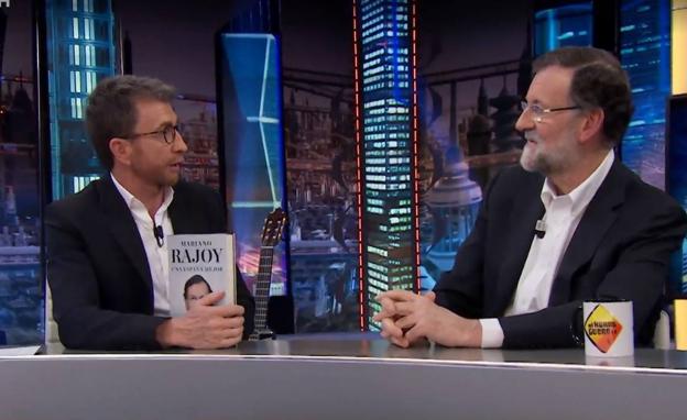 Mariano Rajoy en 'El Hormiguero': «A Sánchez le iría mejor si no hubiera cambiado mi colchón»