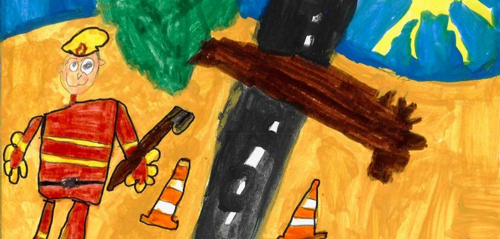 Héroes ante el peligro, a trazo de niño