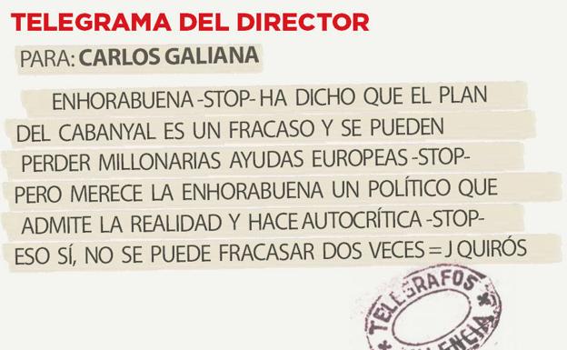 Telegrama para Carlos Galiana