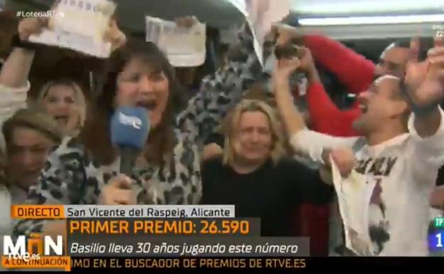 El falso Gordo que ha hecho famosa a una reportera valenciana