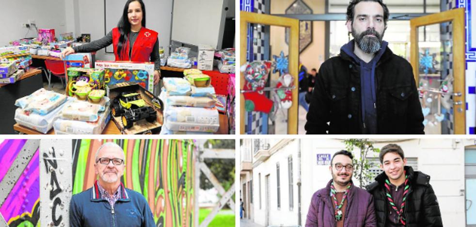 Los rostros solidarios de Navidad
