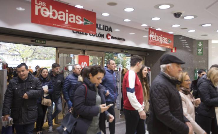 Las rebajas comienzan en Valencia