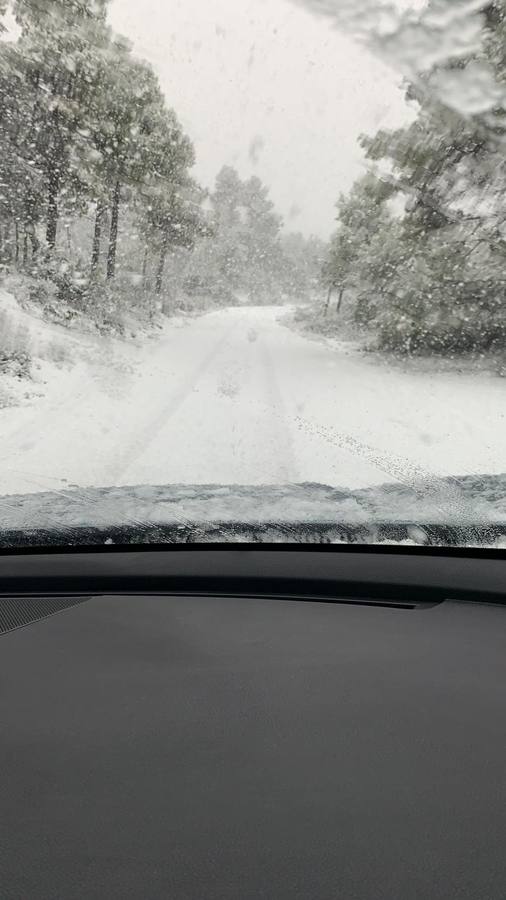 Nevadas en Valencia y Castellón. Alerta en toda la Comunitat