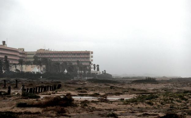 La lluvia, el viento y los árboles caídos complican el tráfico en la ciudad de Valencia