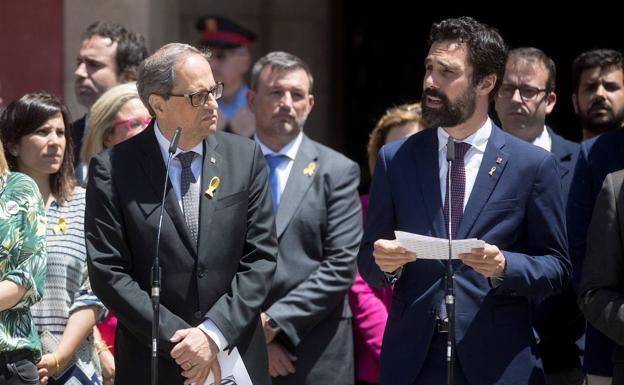 Torra aprieta a Torrent para que no ceda a las exigencias de la Junta Electoral