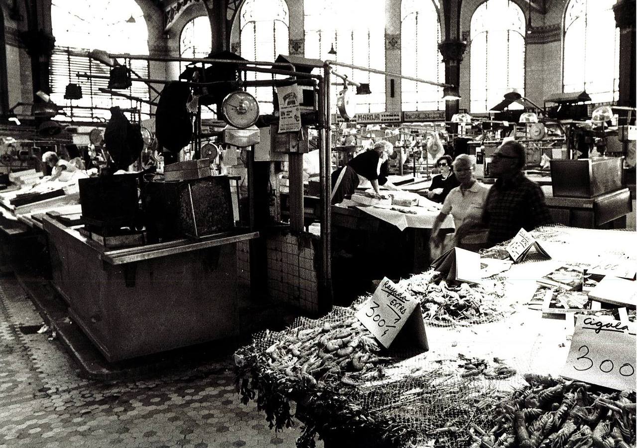 Así era el Mercado Central de Valencia hace 40 años