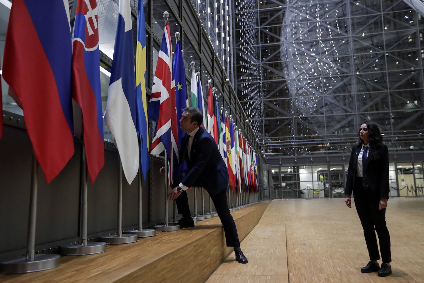 El Brexit Day en imágenes: la bandera de Reino Unido ya no ondea en Bruselas