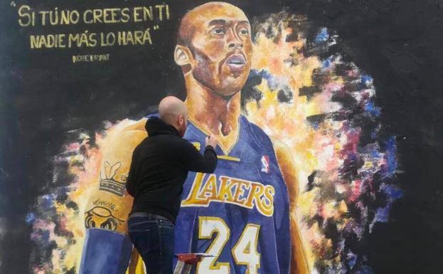 Un mural de Kobe Bryant en Valencia