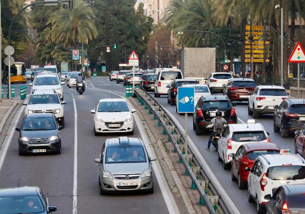 La Gran Vía Marqués del Turia recibirá al menos 10.000 vehículos más al día por el corte en Colón