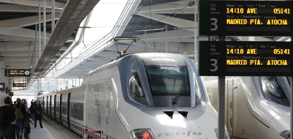 La invasión de un coche en la vía del AVE provoca retrasos en cuatro trenes