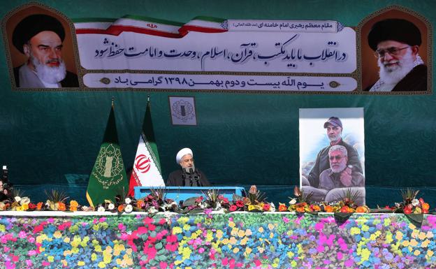 Irán recuerda a Soleimani en el aniversario de la revolución