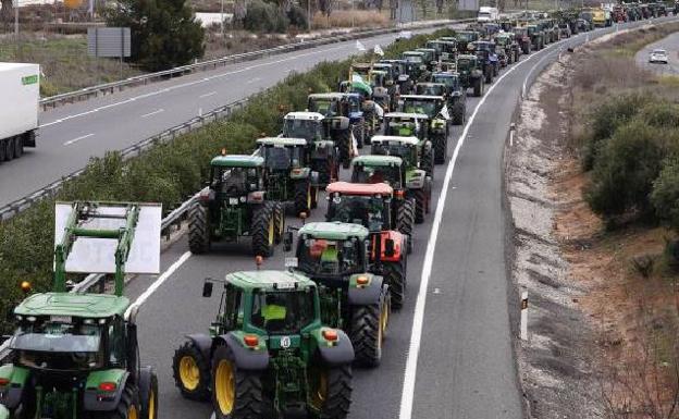 Cortes de tráfico en Valencia: Subdelegación del Gobierno pide no usar el coche hoy viernes por la tractorada