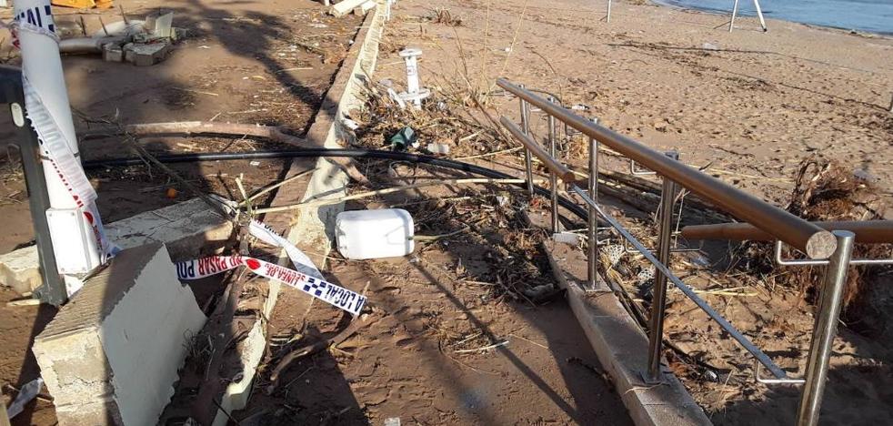 El Gobierno destina 9,6 millones a la reparación de los daños en la costa de la Comunitat por el temporal