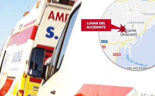 Una mujer de 90 años sobrevive a una caída de siete pisos en Alicante