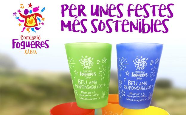 Fogueres Xàbia distribuirá vasos reutilizables para reducir residuos en Carnaval