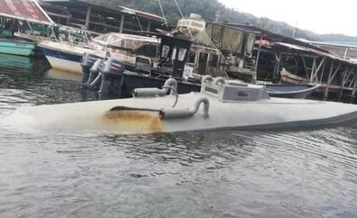 Aparece un nuevo 'narcosubmarino' «de fabricación casera» con cinco toneladas de droga