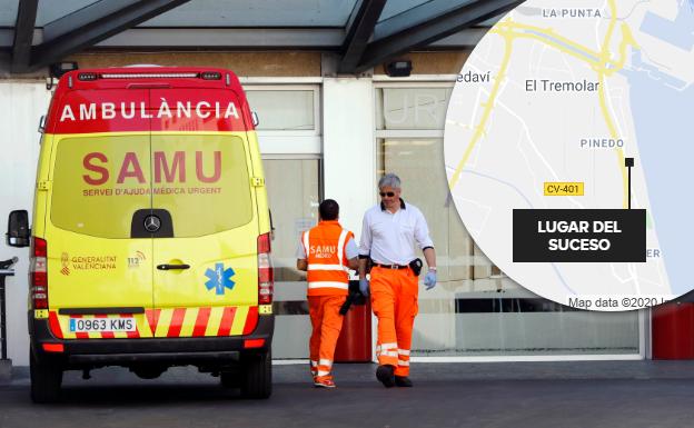 Herido un ciclista al caerse de la bicicleta de madrugada en la CV-5010