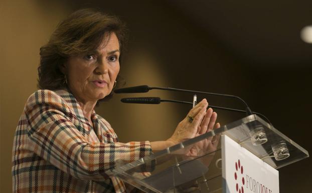 La vicepresidenta advierte de que un nuevo modelo de financiación «requiere tiempo»