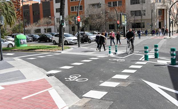 El Ensanche de Valencia estrena un nuevo paso de peatones