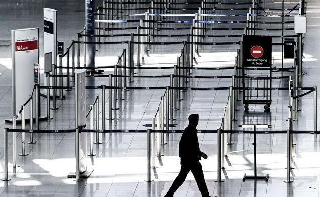 Zona de embarque del aeropuerto de Dusseldorf