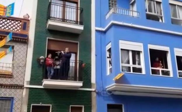 Música en los balcones en honor a San José