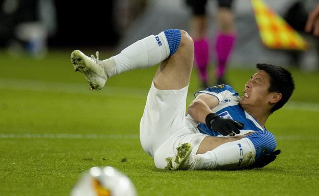 El jugador chino del Espanyol Wu Lei, infectado por coronavirus en España