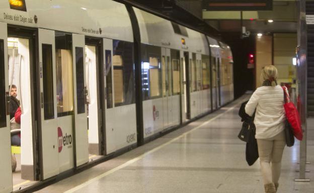 Metrovalencia reducirá a la mitad su frecuencia de paso por las tardes