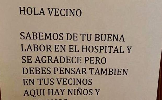 Los vecinos de un médico de Ciudad Real le piden que abandone su casa mientras dure la crisis del coronavirus