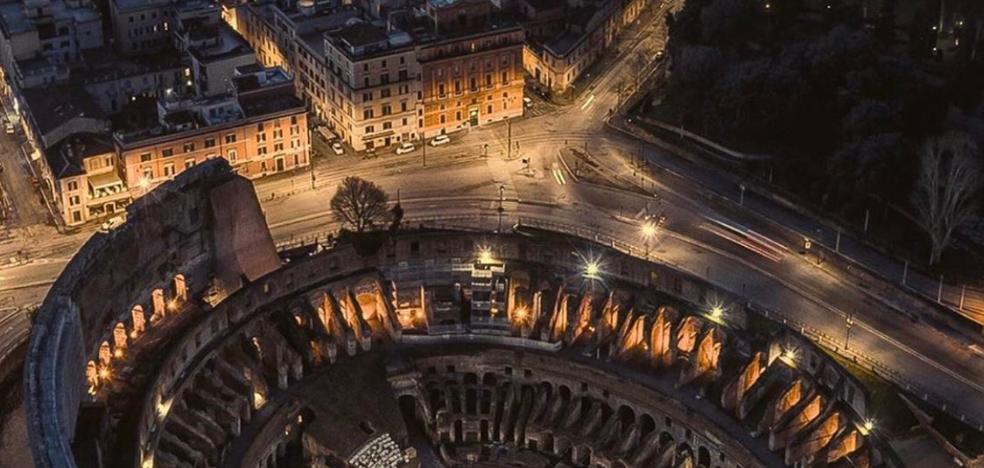 «¿El escudo del Valencia en el Coliseo?»