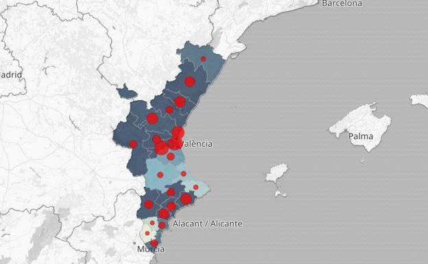 Cifras de contagiados y fallecimientos por coronavirus en cada hospital de la Comunitat