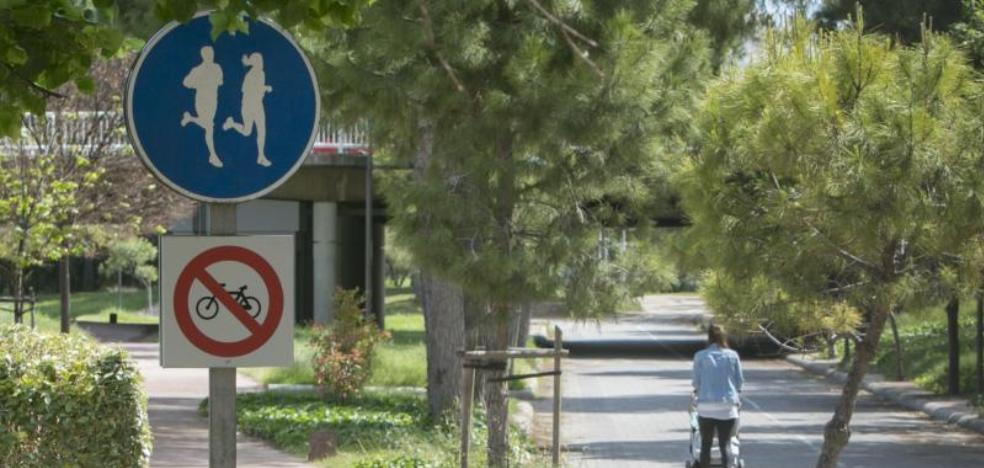 El circuito de 'running' del cauce, en una dirección