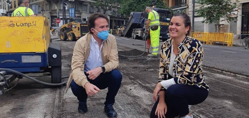 La plaza del Ayuntamiento de Valencia comienza su transformación