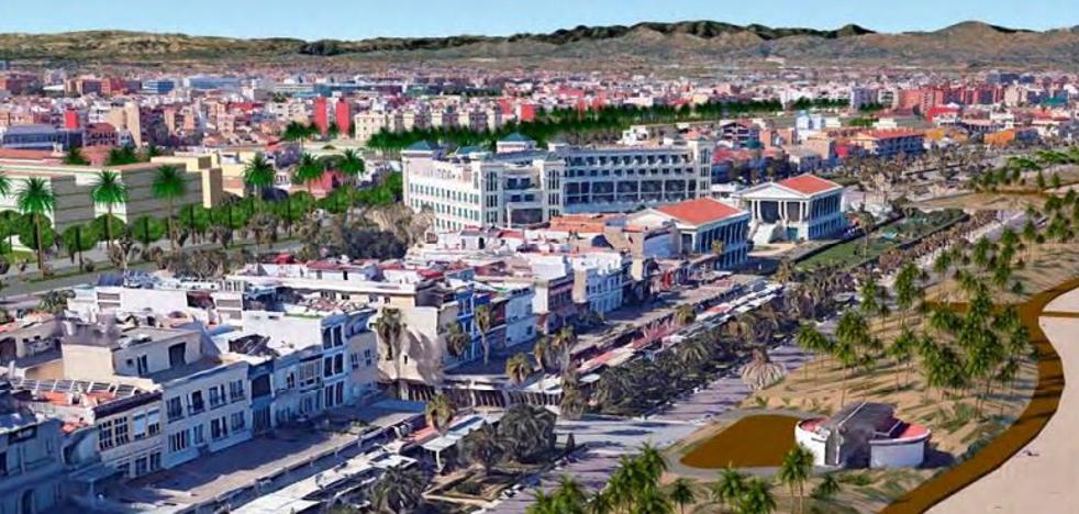 Pinos, palmeras y dunas en el plan del Ayuntamiento de Valencia para recuperar el paseo marítimo