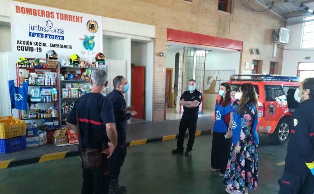 Los bomberos del Parque de Torrent, más allá del deber