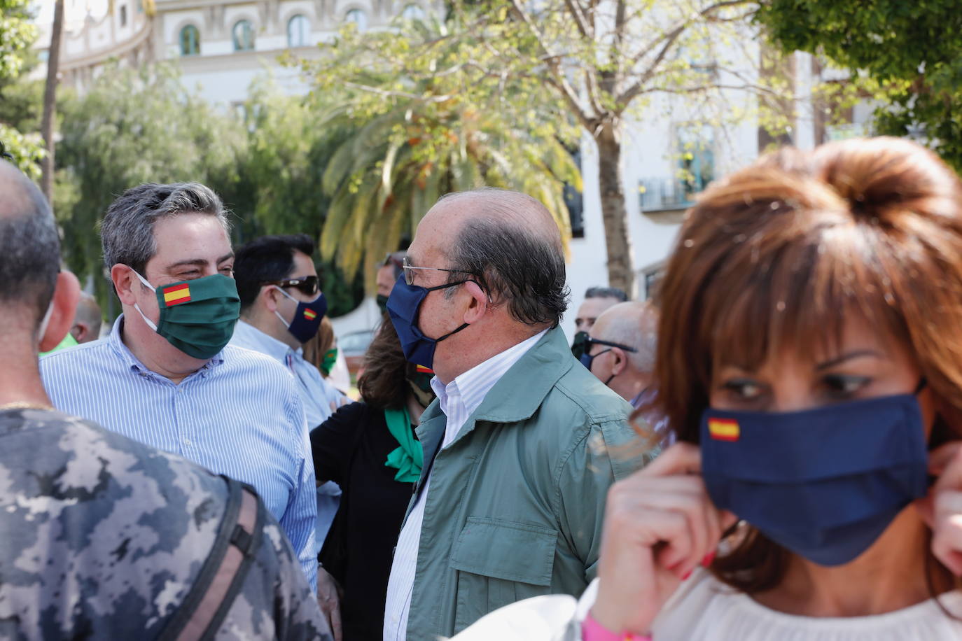 Manifestación motorizada de Vox en Valencia