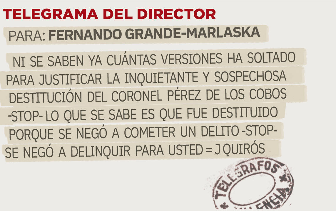 Telegrama para Fernando Grande-Marlaska