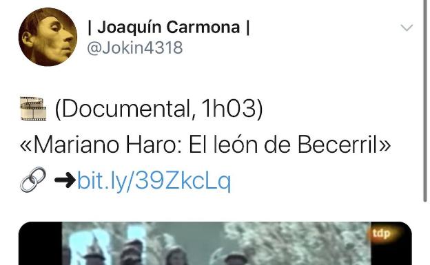 El último tuit que publicó Joaquín Carmona fue desde la estación de Atocha de Madrid.