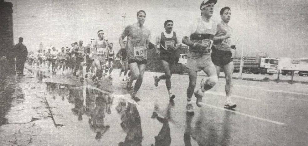 1991: El mayor aguacero del maratón impulsa a Prorokov