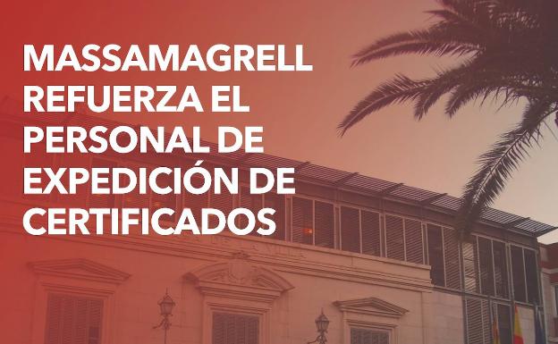 Massamagrell expide medio millar de certificados electrónicos