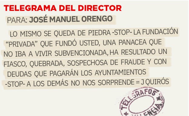 Telegrama para José Manuel Orengo