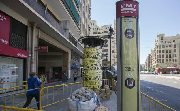 Las líneas de la EMT se redirigirán antes de iniciarse la peatonalización de San Agustín