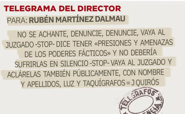 Telegrama para Rubén Martínez Dalmau