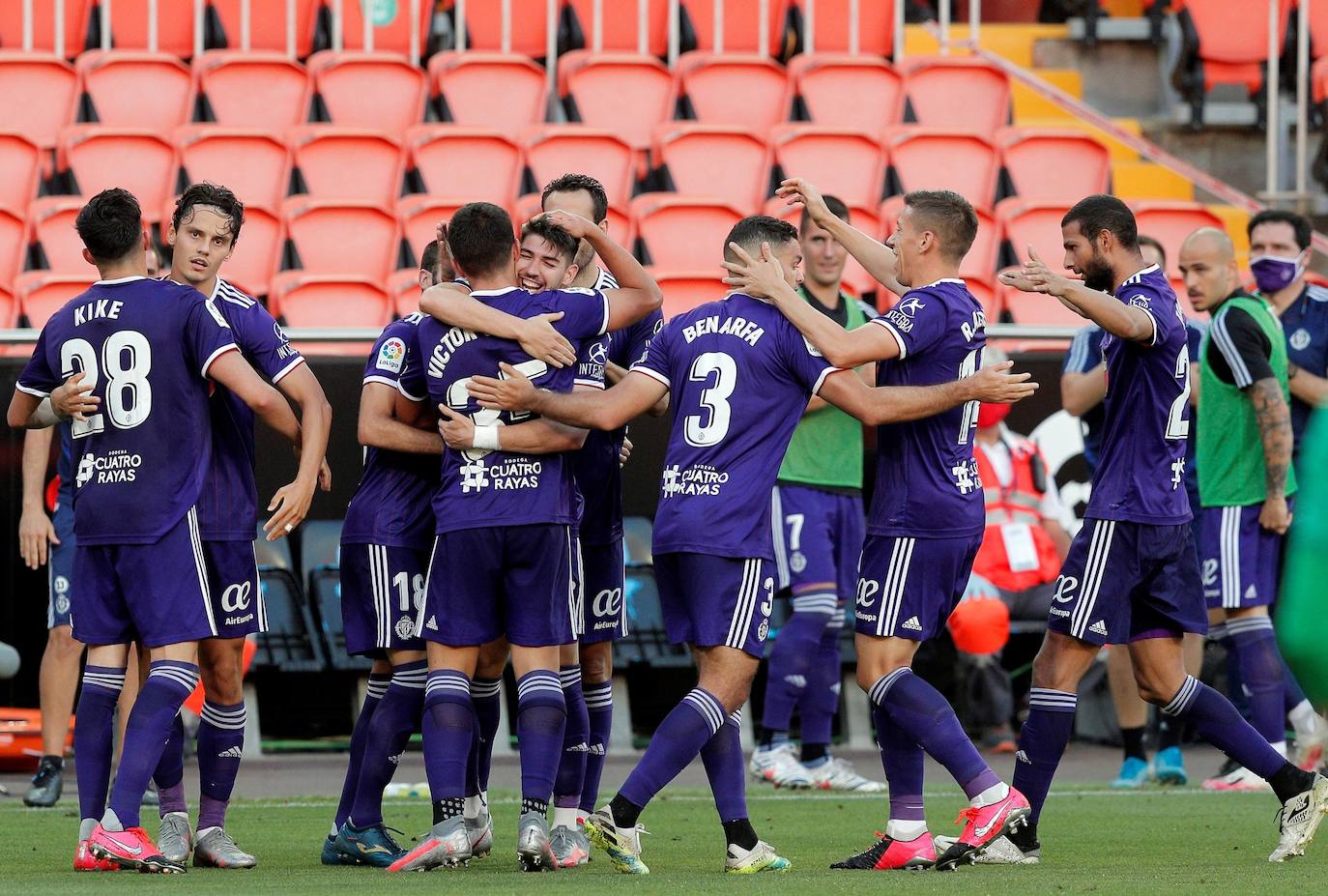 El Valencia - Real Valladolid, en imágenes