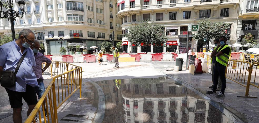La 'Plaza Roja' de Valencia cobra forma