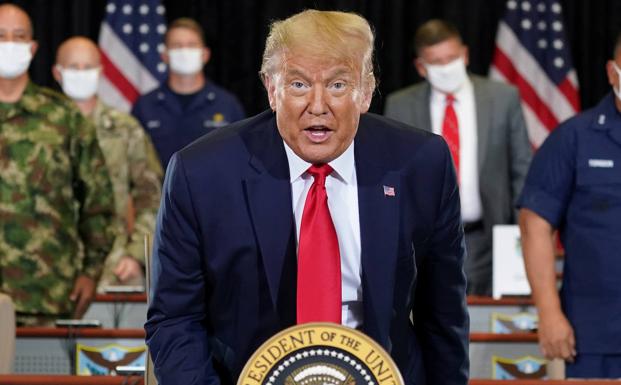 Trump alaba el muro con México porque ha evitado a EE UU una «inundación» de coronavirus