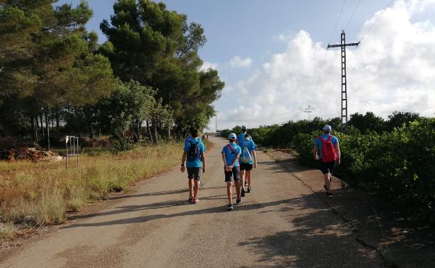 Voluntarios de Ròtova vigilan el término para prevenir incendios en verano