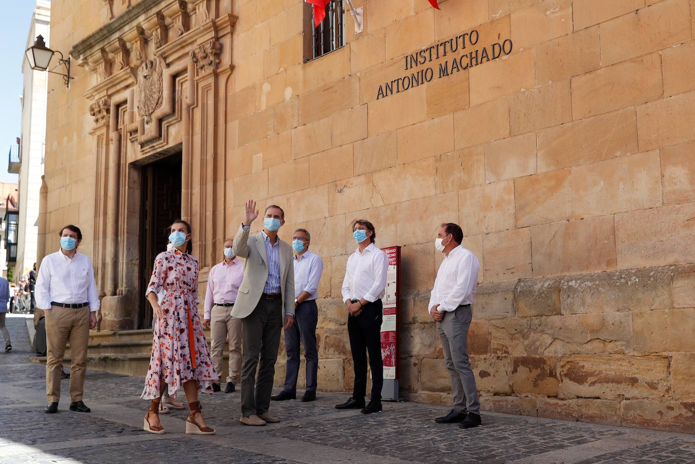 El estilo floral de la reina Letizia en su visita a Soria